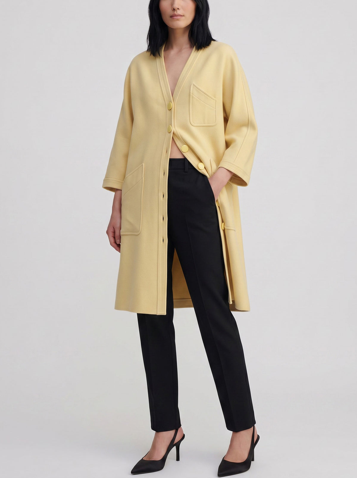 Valentino Long Wool Coat CVM26.6.79  Valentino Boutique 
