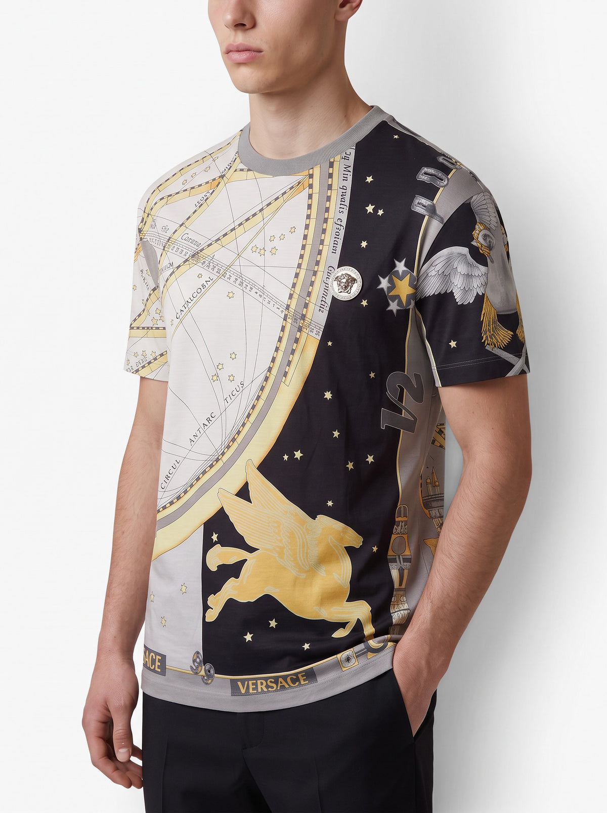 Versace Vintage Zodiac Print T-Shirt MR12926.23  Versace 