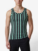 Versace Vintage Geometric Fitted Tank Top MR12926.27  Versace 