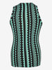 Versace Vintage Geometric Fitted Tank Top MR12926.27  Versace 