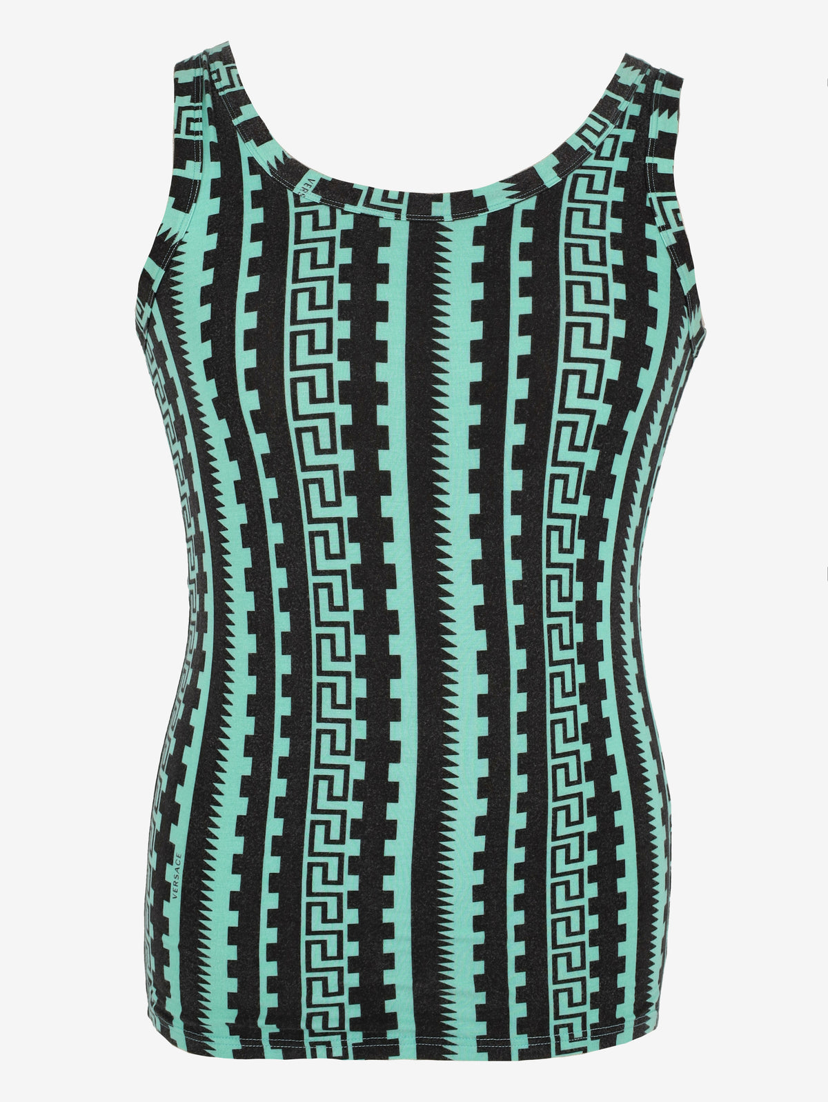 Versace Vintage Geometric Fitted Tank Top MR12926.27  Versace 
