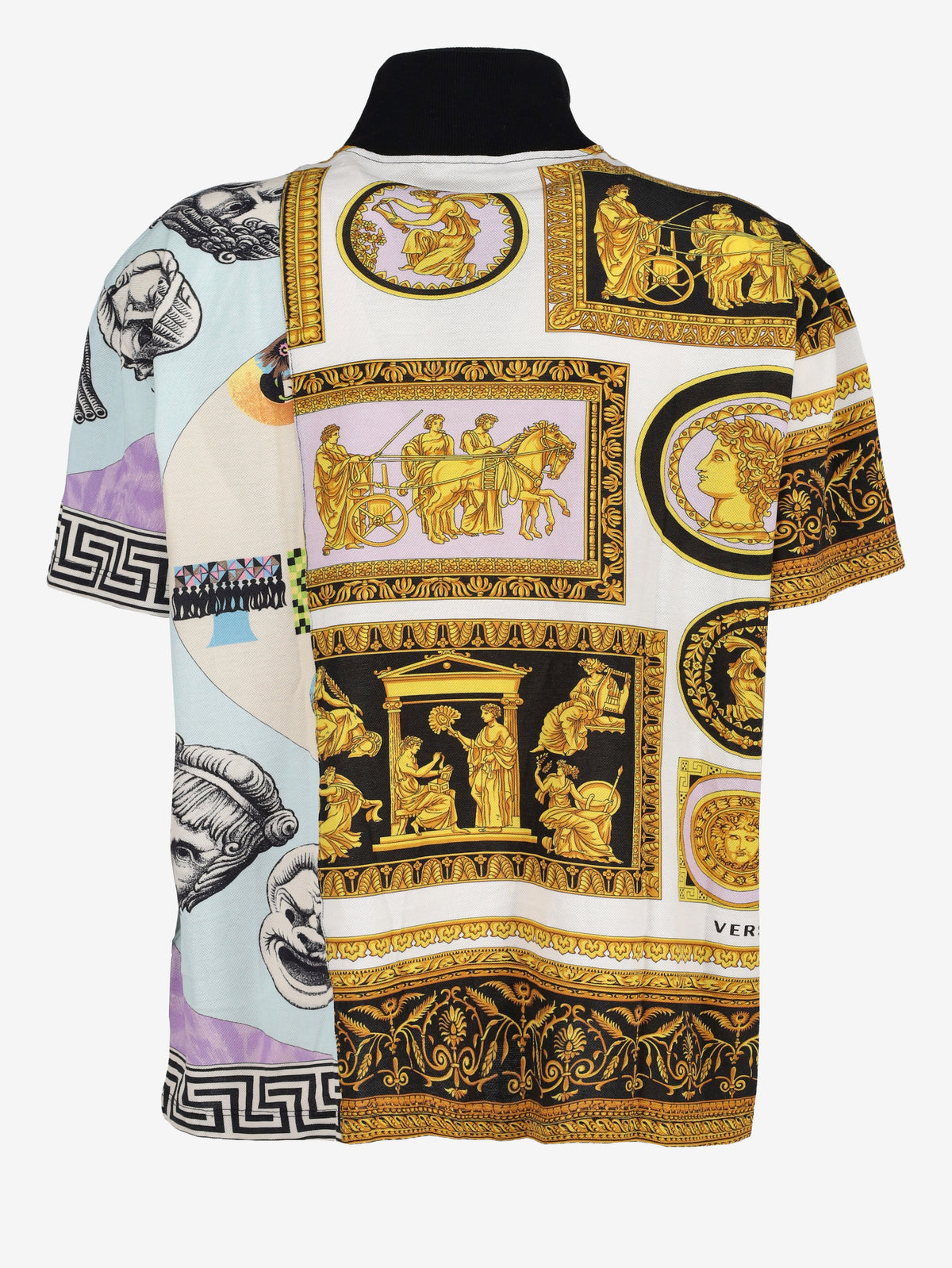 Versace Vintage High-Neck Printed Polo Shirt MR12926.2  Versace 