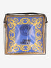 Versace Blue Silk Cushion with Fringe Border MR12926.50  Versace 