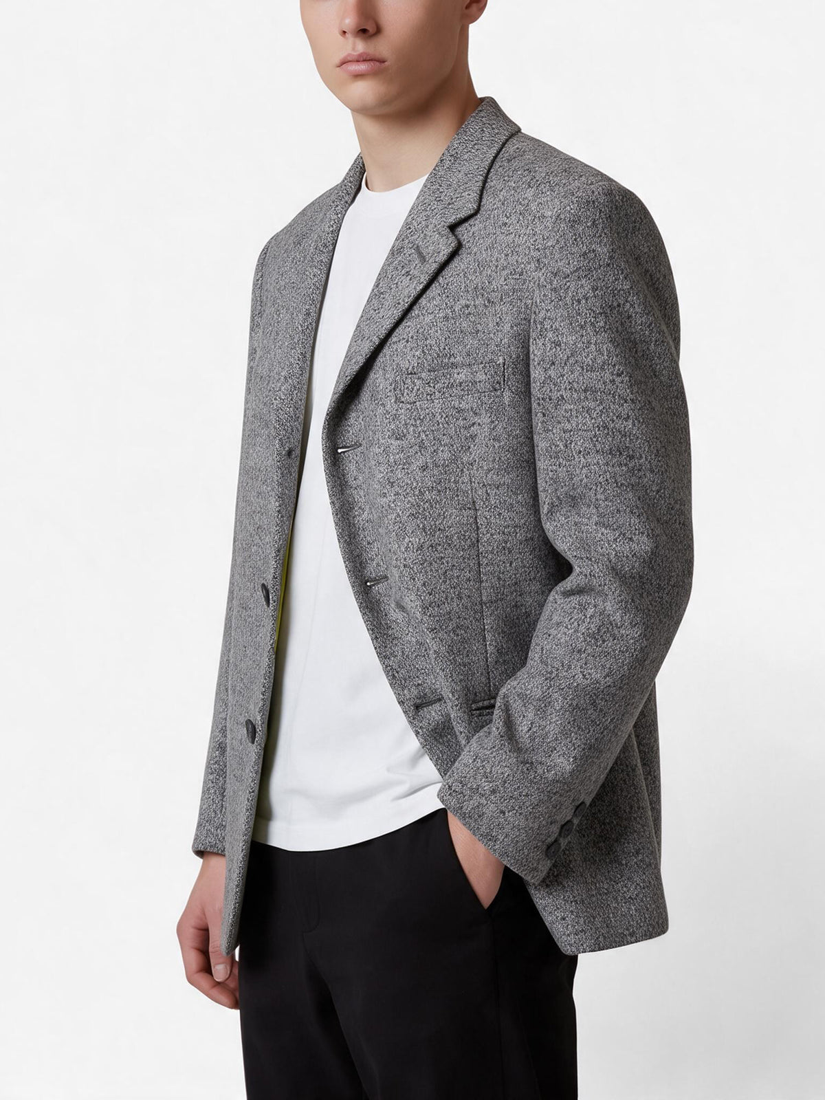 Versace Textured Wool-Blend Jacket MU260921.108  Versace 