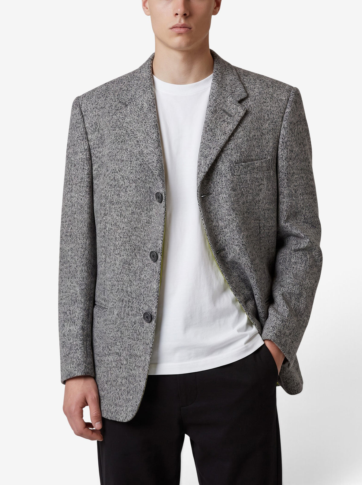 Versace Textured Wool-Blend Jacket MU260921.108  Versace 