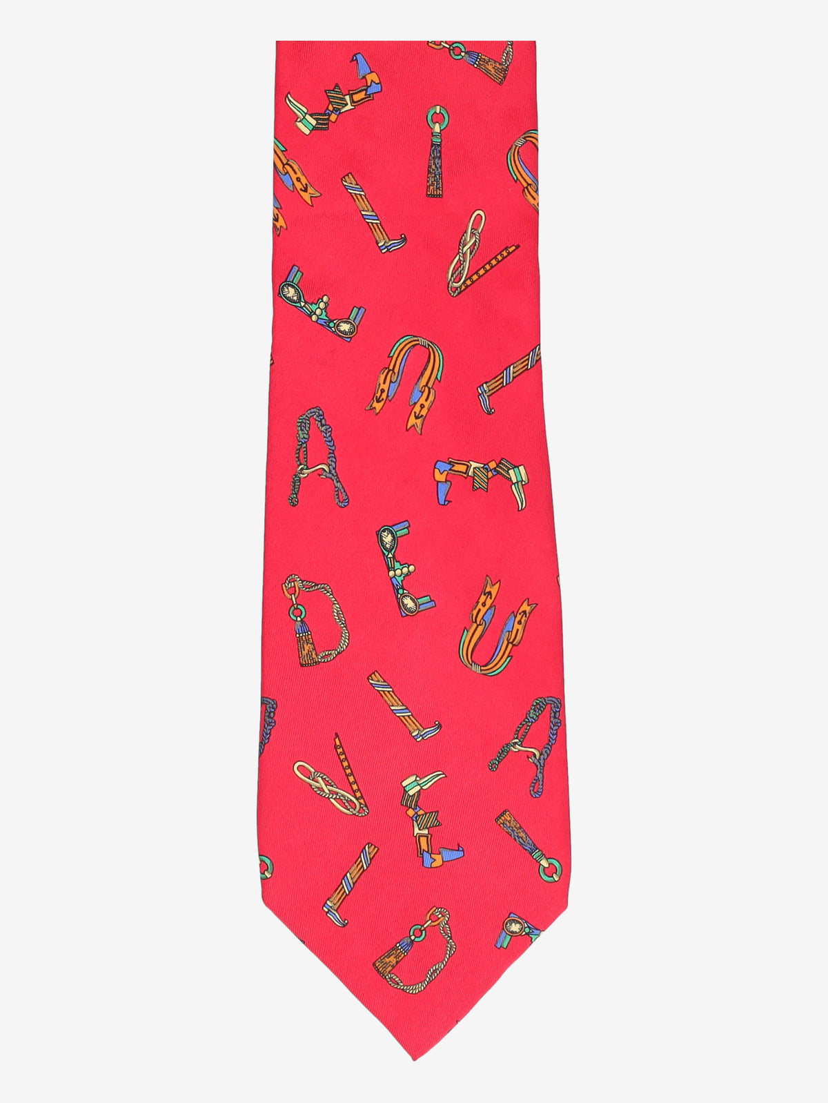 Gianni Versace Lettering Print Silk Tie W24626.7  Versace 