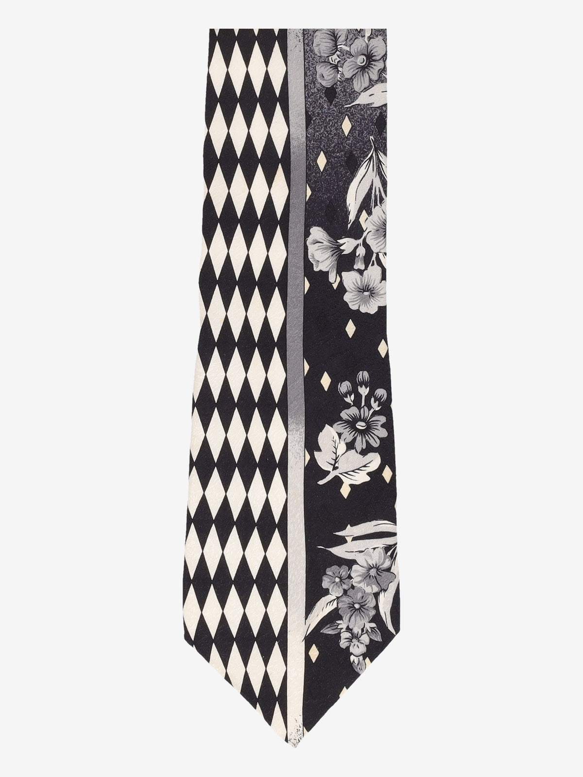 Gianni Versace Black & White Silk Tie W24626.8  Versace 