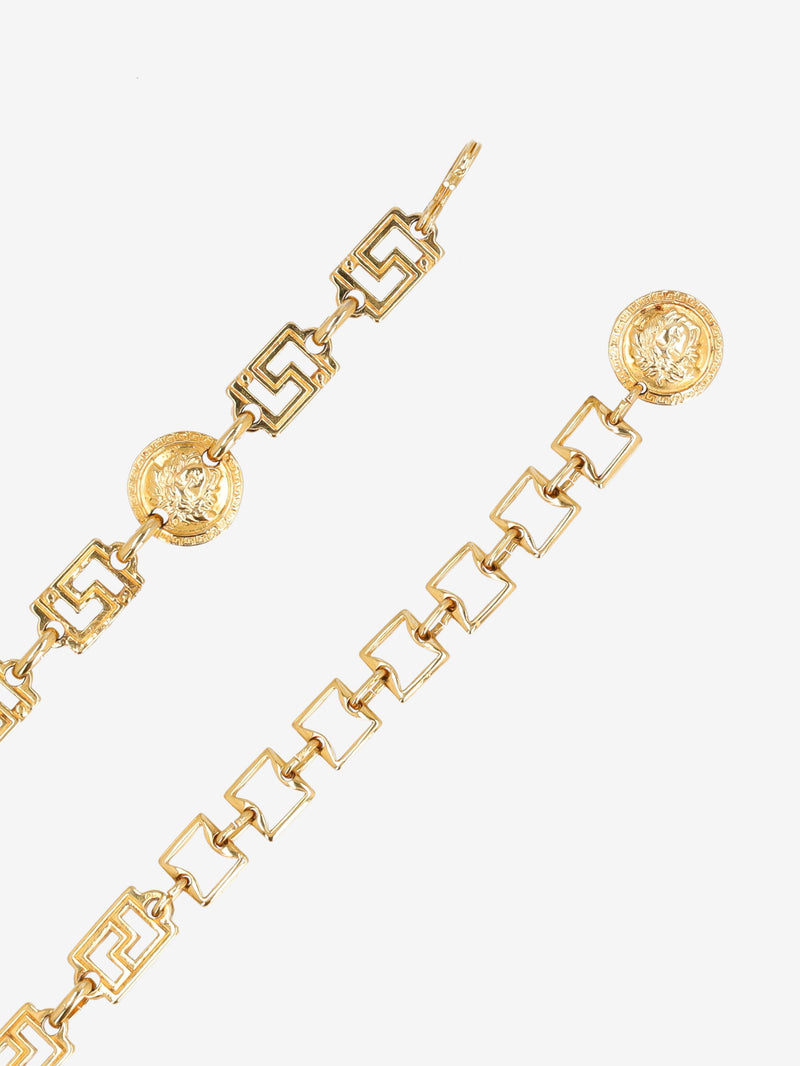 Versace Vintage Gold-Tone Greek-Style Chain Belt W28926.1  Versace 