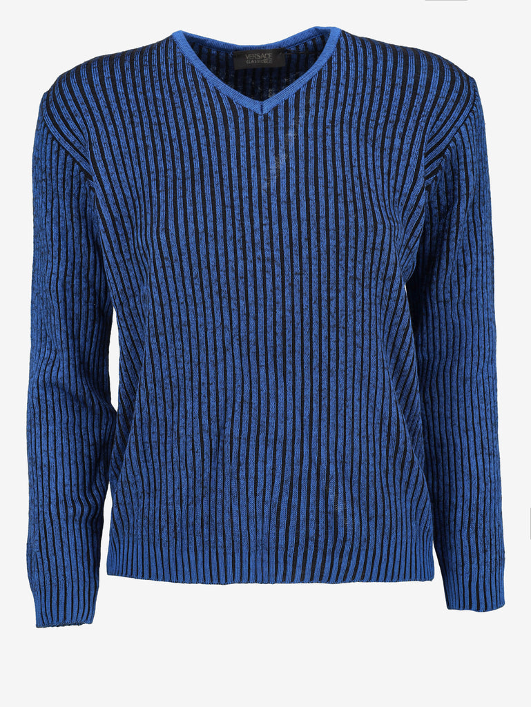 Versace Vintage Lightweight Striped Knit Sweater MR12926.10  Versace Classic V2 