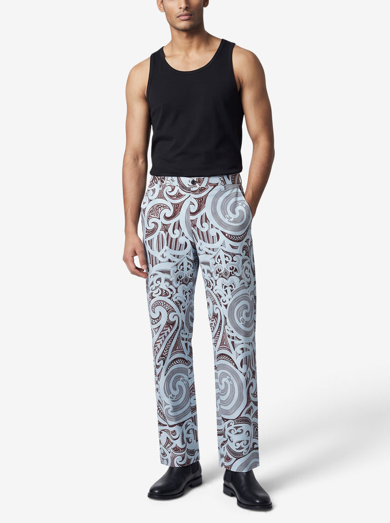Versace Vintage Lightweight Cotton Printed Trousers MR12926.6  Versace Collection 