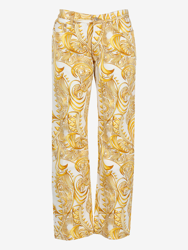 Versace Vintage Slim-Fit Patterned Cotton Jeans MR12926.20  Versace Jeans 