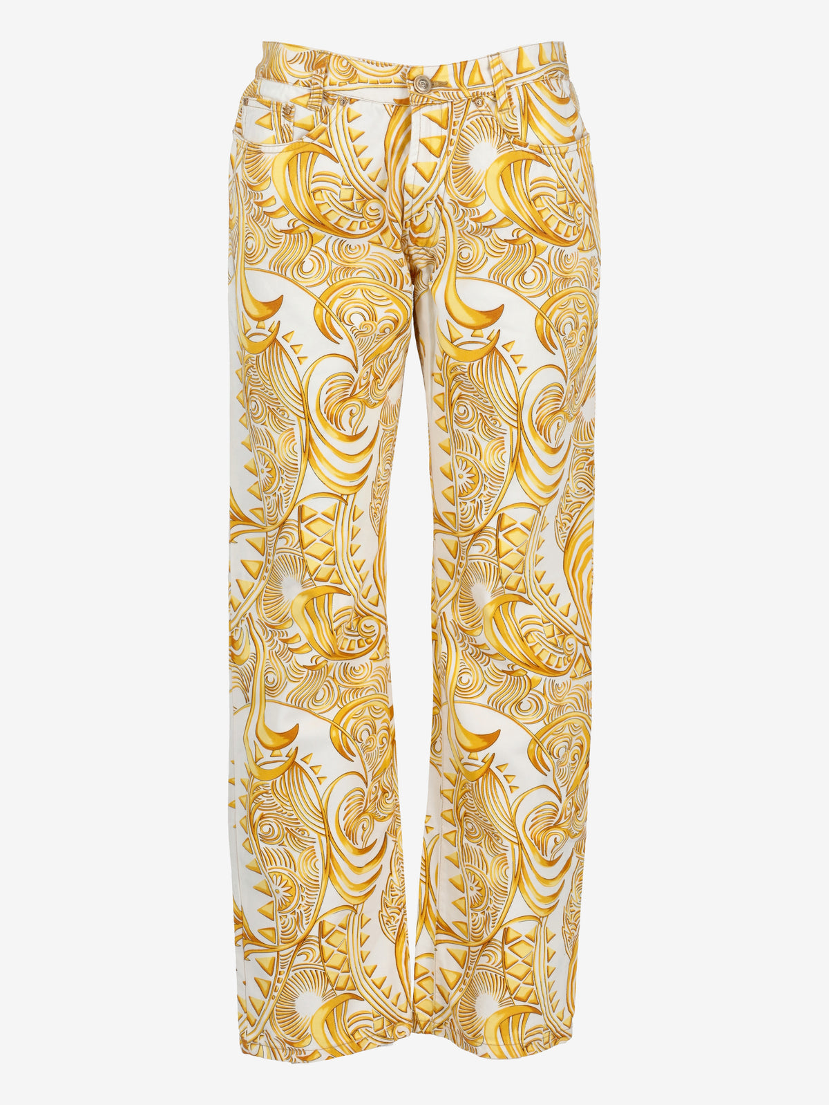 Versace Vintage Slim-Fit Patterned Cotton Jeans MR12926.20  Versace Jeans 