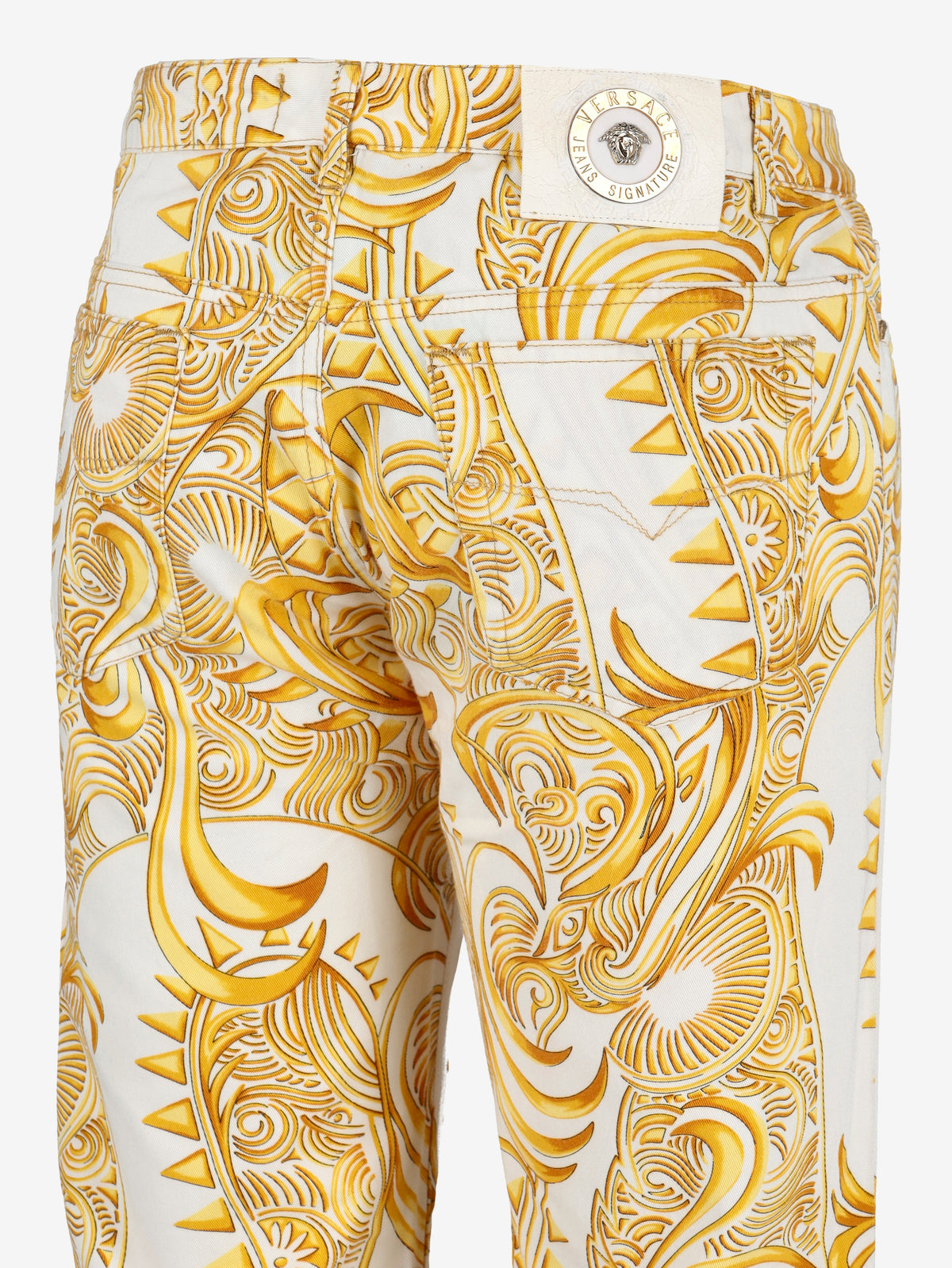 Versace Vintage Slim-Fit Patterned Cotton Jeans MR12926.20  Versace Jeans 