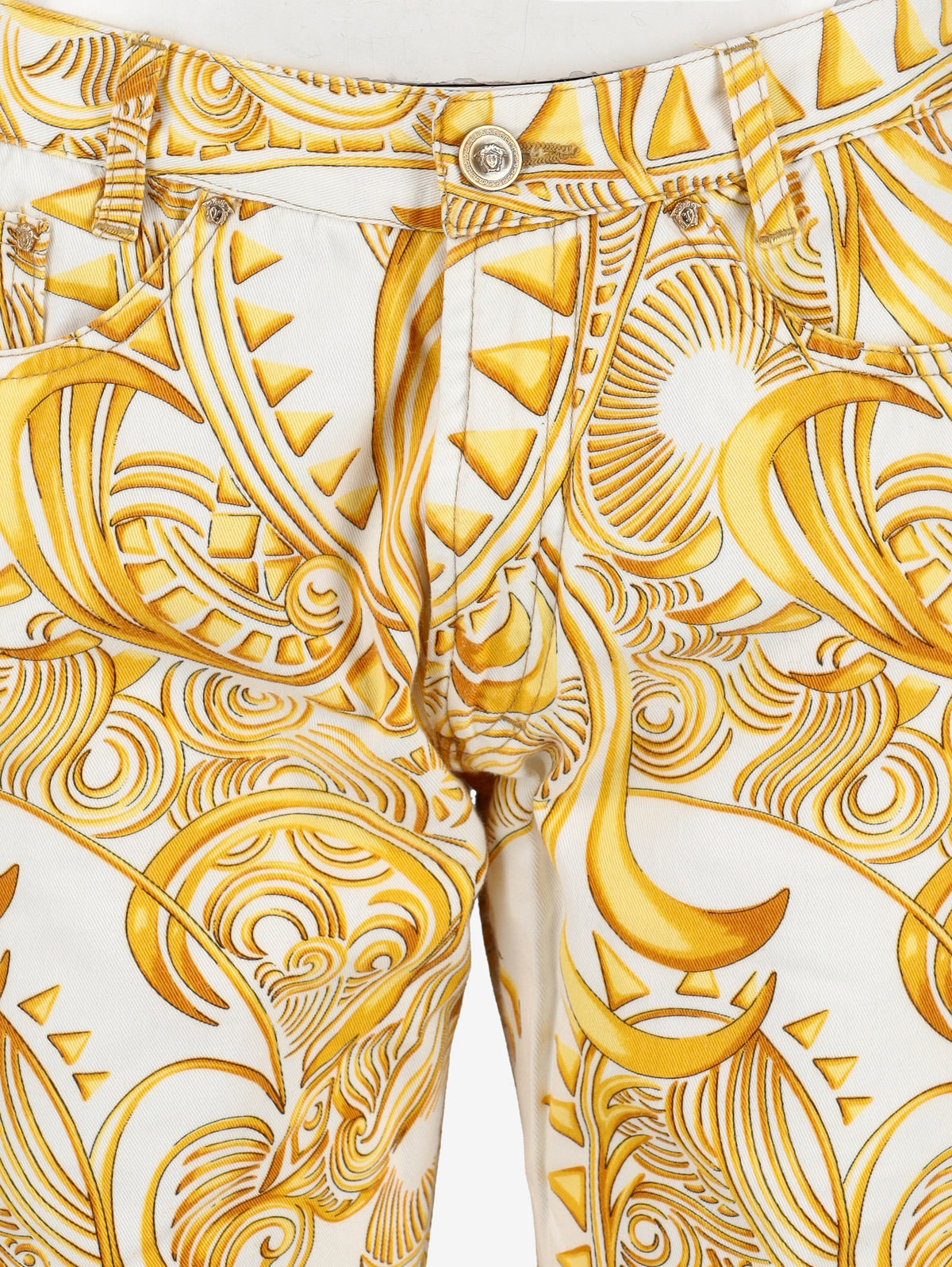Versace Vintage Slim-Fit Patterned Cotton Jeans MR12926.20  Versace Jeans 