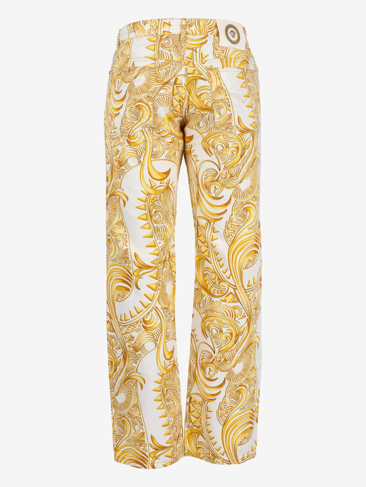 Versace Vintage Slim-Fit Patterned Cotton Jeans MR12926.20  Versace Jeans 