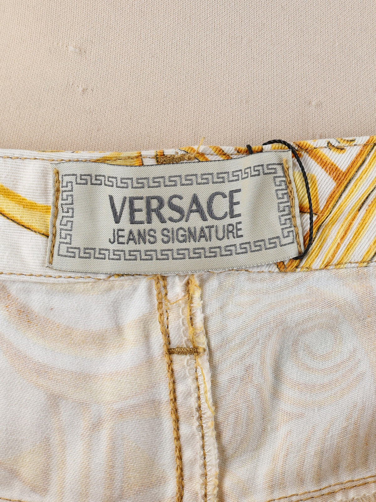 Versace Vintage Slim-Fit Patterned Cotton Jeans MR12926.20  Versace Jeans 