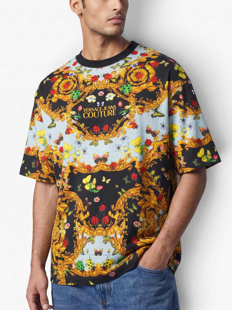 Versace Jeans Couture Vintage Multicolor Printed T-Shirt MR12926.4  Versace Jeans Couture 