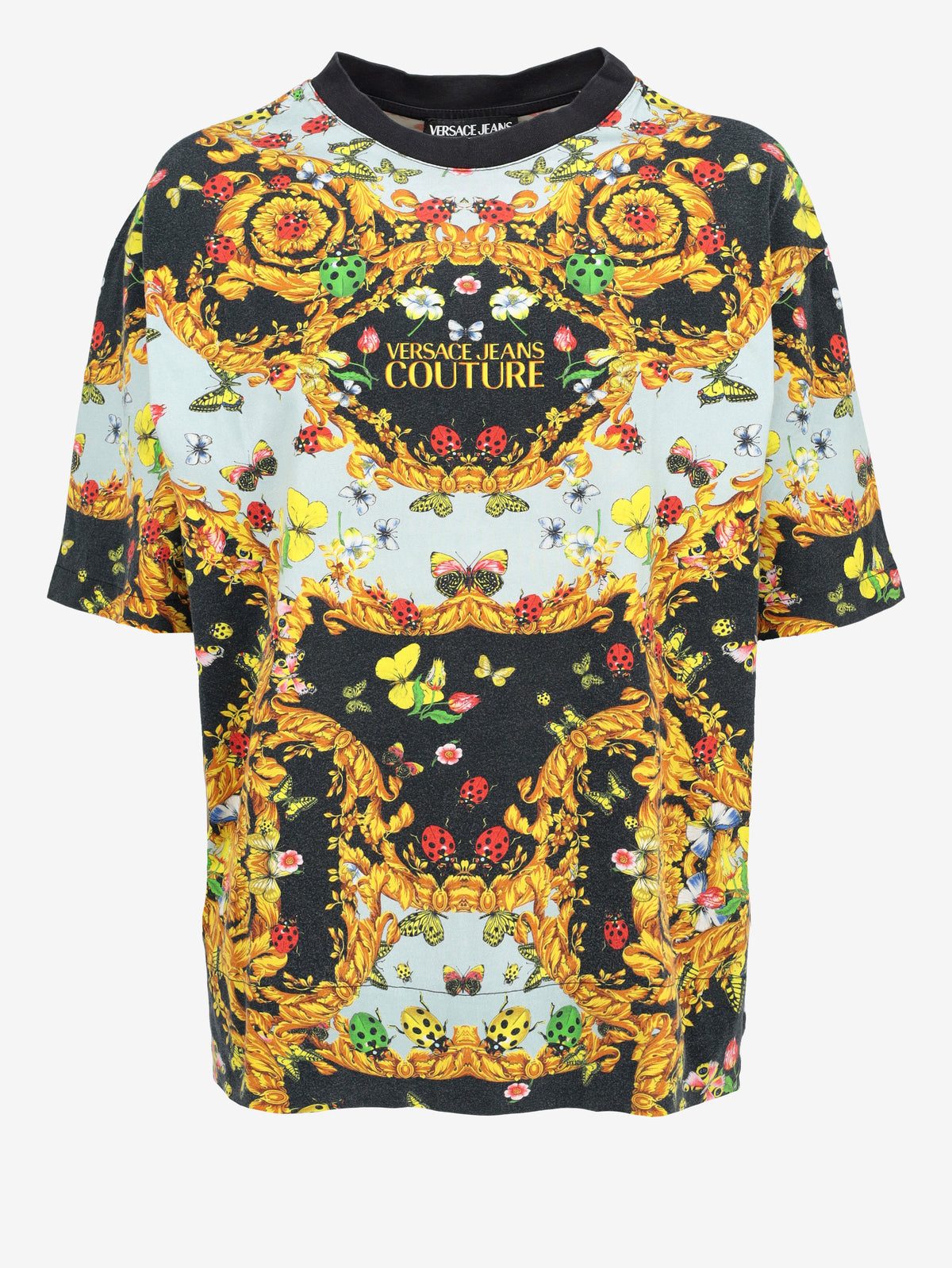 Versace Jeans Couture Vintage Multicolor Printed T-Shirt MR12926.4  Versace Jeans Couture 