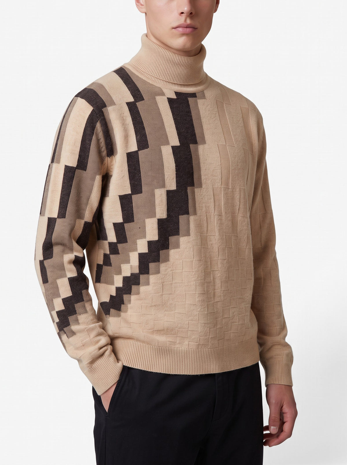 Versace Vintage Geometric High-Neck Sweater MR12926.14  Versus 