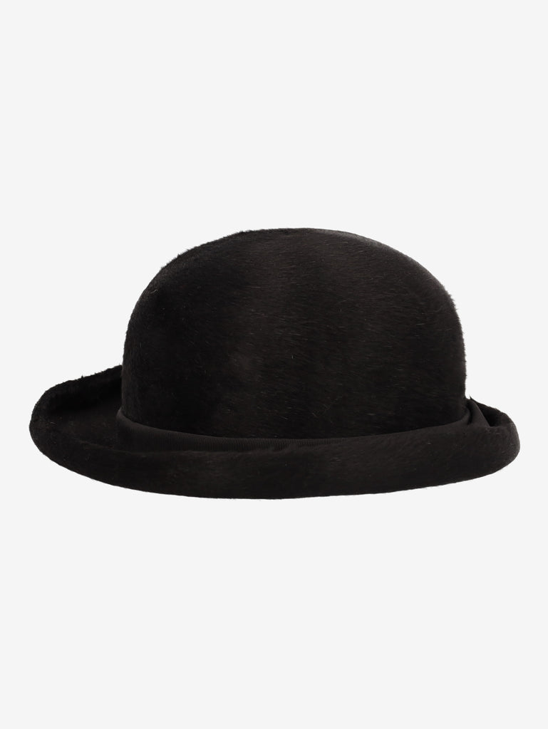 Vintage Black Bowler Hat 28426.2  Vintage 