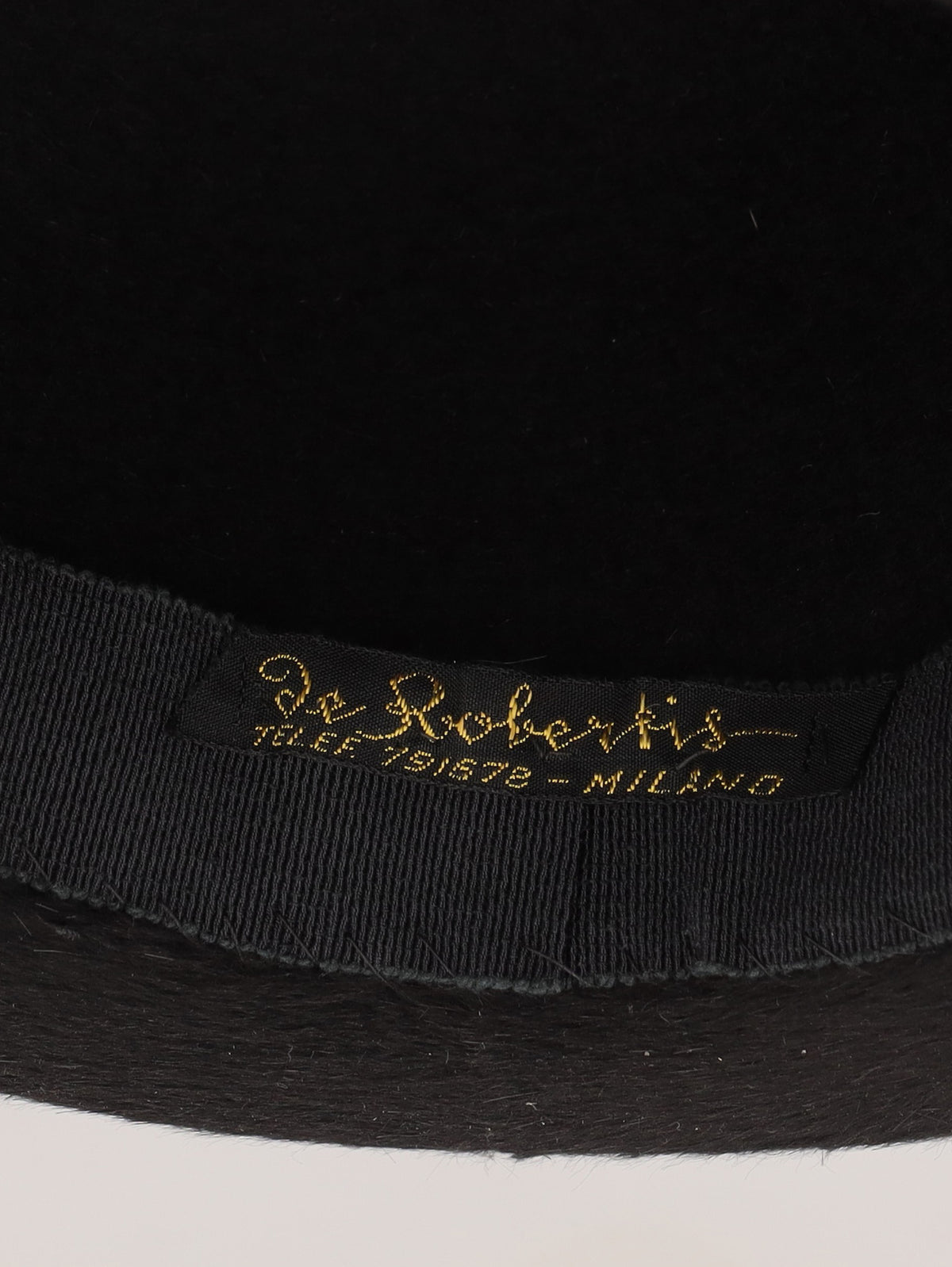 Vintage Black Bowler Hat 28426.2  Vintage 