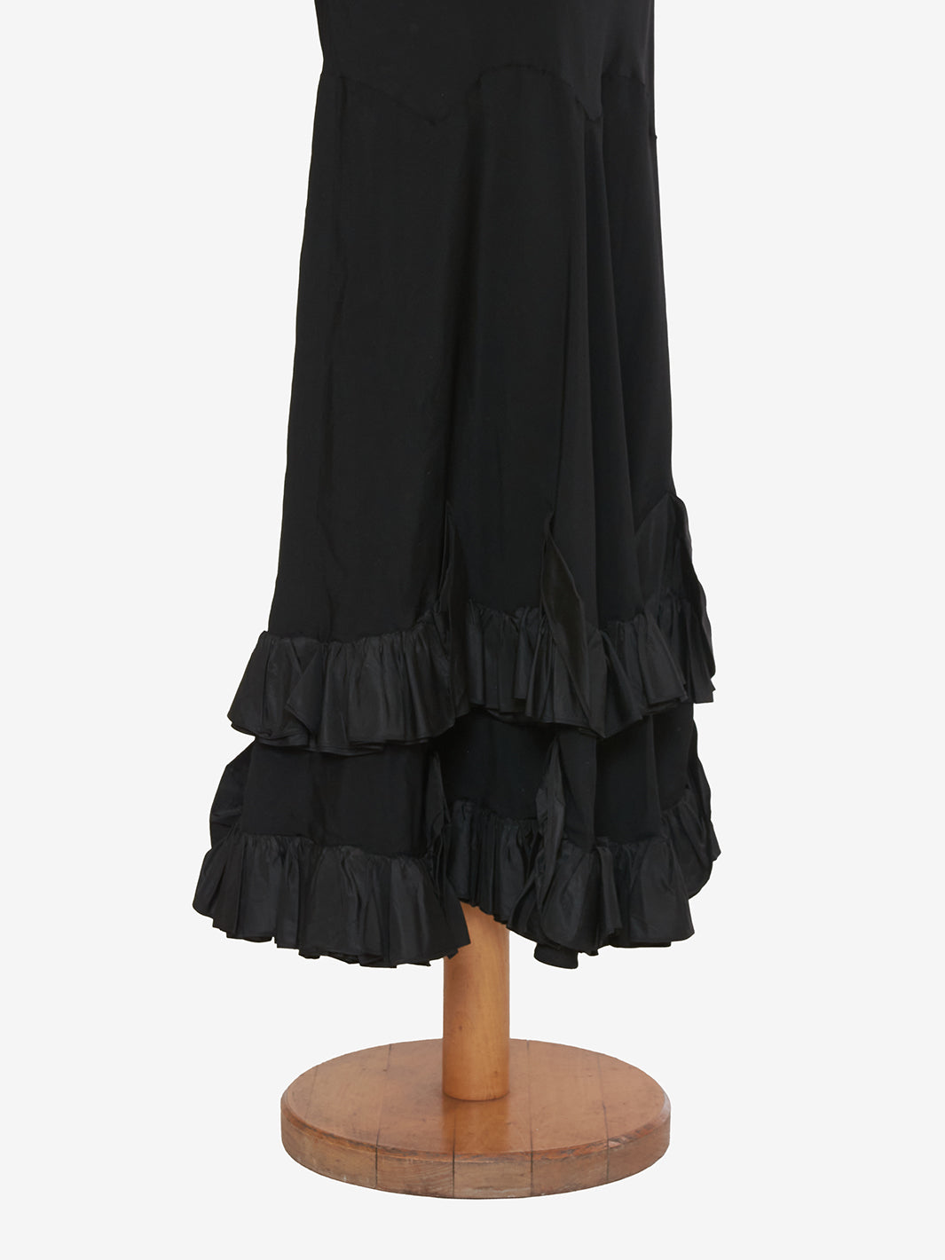 Vintage ruffle taffetà dress - '36s AR003  Vintage 