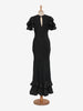 Vintage ruffle taffetà dress - '36s AR003  Vintage 