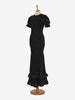 Vintage ruffle taffetà dress - '36s AR003  Vintage 