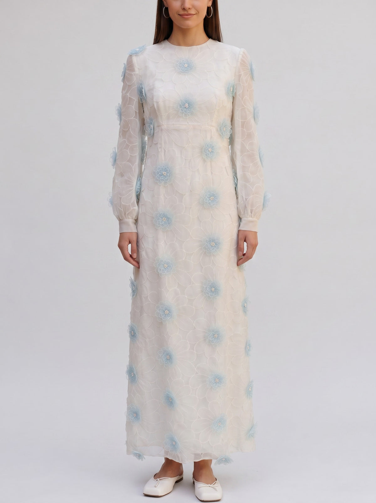 Vintage Romantic Flower Dress AR028  Vintage 