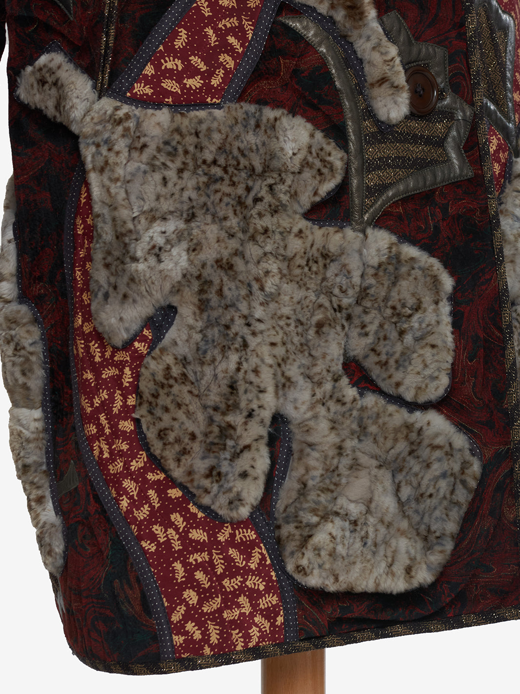 Vintage patchwork jacket with fur - '00 AR032  Vintage 