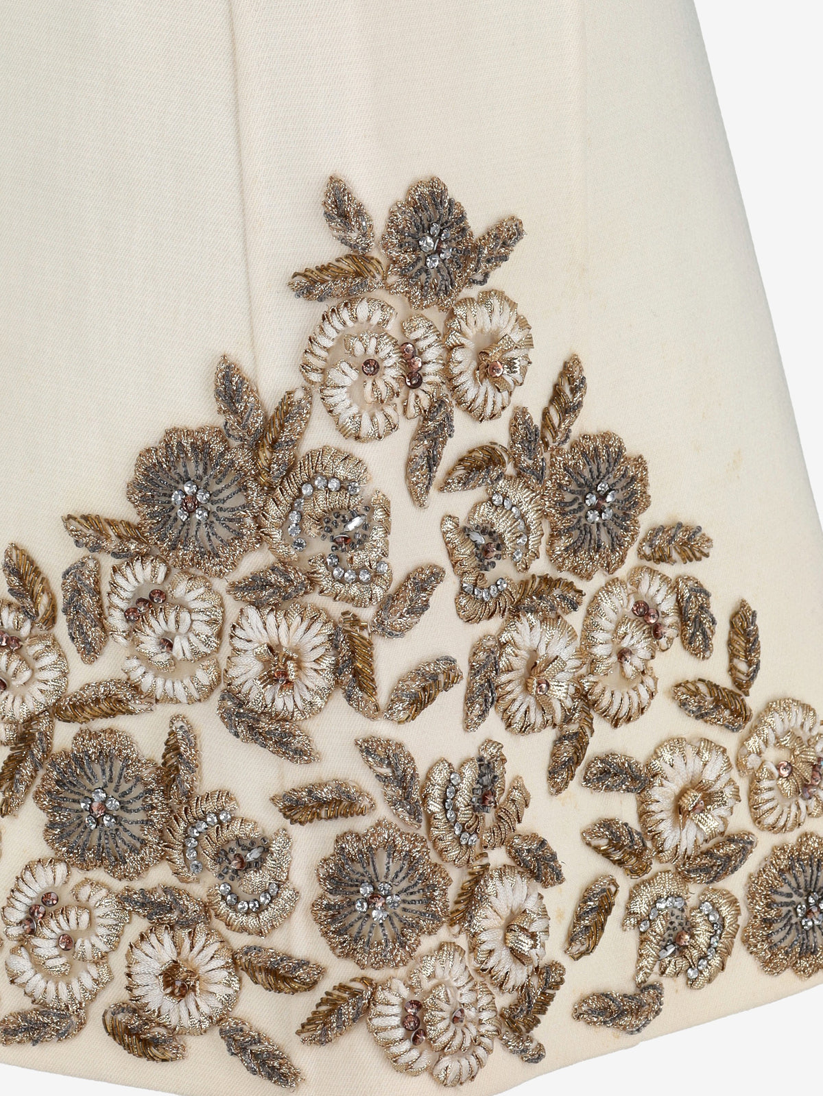 Vintage Couture Mini Dress with 3D Floral Embroidery AR120  Vintage 