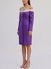 Vintage Off-the-Shoulder Silk Blazer Dress with Pearl Details AR123  Vintage 