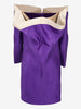Vintage Off-the-Shoulder Silk Blazer Dress with Pearl Details AR123  Vintage 