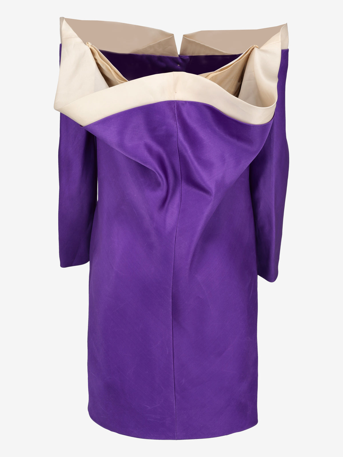 Vintage Off-the-Shoulder Silk Blazer Dress with Pearl Details AR123  Vintage 