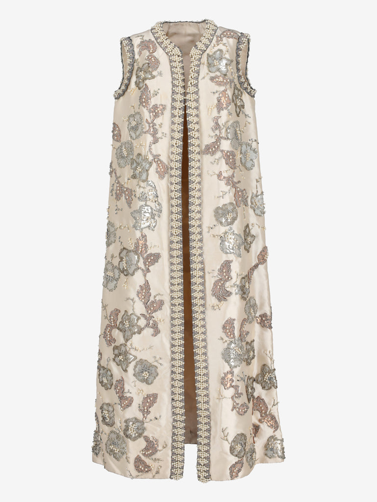 Vintage Couture Embroidered Long Vest AR126  Vintage 