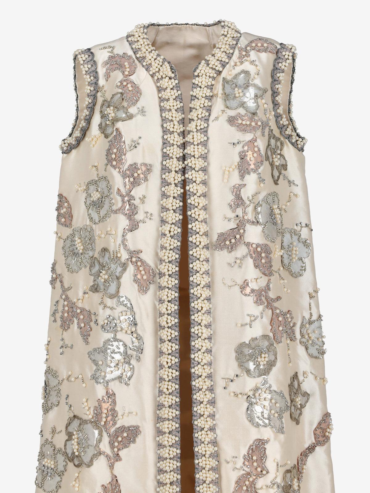 Vintage Couture Embroidered Long Vest AR126  Vintage 