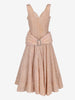 Vintage Blush Pink Floral Lace Evening Gown with Rhinestone Buckle - 1950s AR135  Vintage 