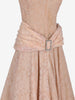 Vintage Blush Pink Floral Lace Evening Gown with Rhinestone Buckle - 1950s AR135  Vintage 