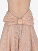 Vintage Blush Pink Floral Lace Evening Gown with Rhinestone Buckle - 1950s AR135  Vintage 