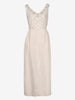 Vintage Ivory Silk Evening Dress with Embroidered Bodice AR153  Vintage 