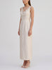 Vintage Ivory Silk Evening Dress with Embroidered Bodice AR153  Vintage 