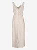 Vintage Ivory Silk Evening Dress with Embroidered Bodice AR153  Vintage 