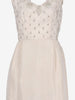 Vintage Ivory Silk Evening Dress with Embroidered Bodice AR153  Vintage 
