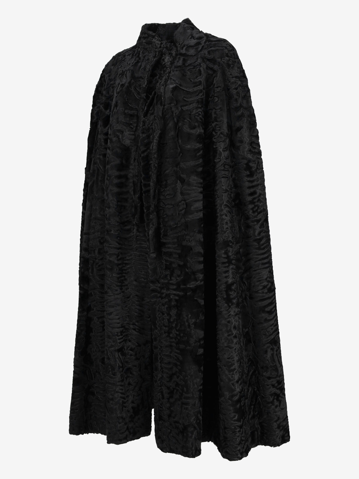 Vintage Black Astrakhan Cape CVM20.48.1  Vintage 
