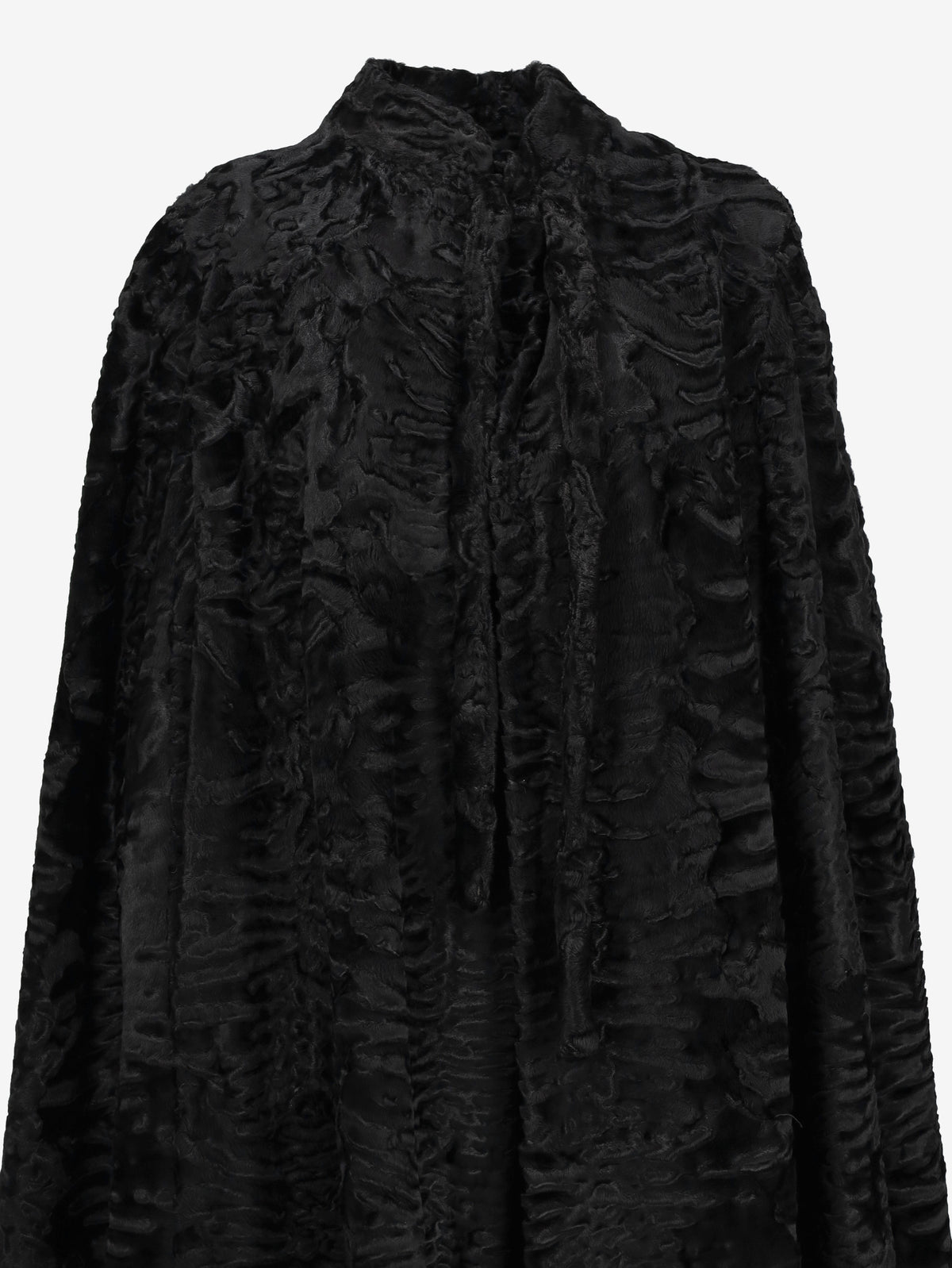 Vintage Black Astrakhan Cape CVM20.48.1  Vintage 