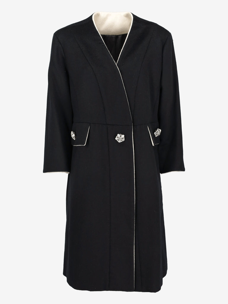 Vintage Felted Wool Coat with Jewel Buttons CVM26.22.64  Vintage 