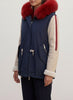 Eddy Monetti Jacket in Polyester with Fur Inserts CVM26.6.33  Vintage 