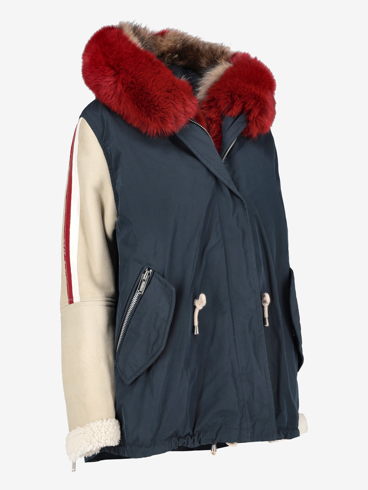 Eddy Monetti Jacket in Polyester with Fur Inserts CVM26.6.33  Vintage 