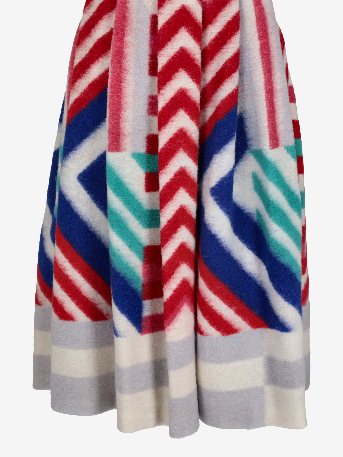 Vintage Geometric Wool Midi Skirt MR22526.37  Vintage 