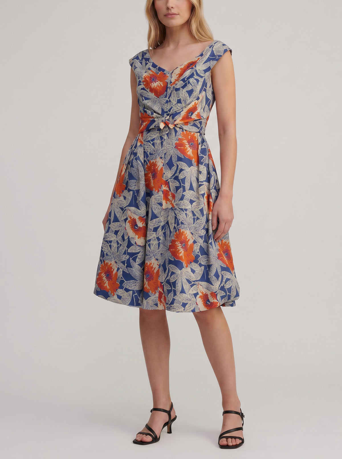 Vintage Floral Midi Dress MR270326.7  Vintage 